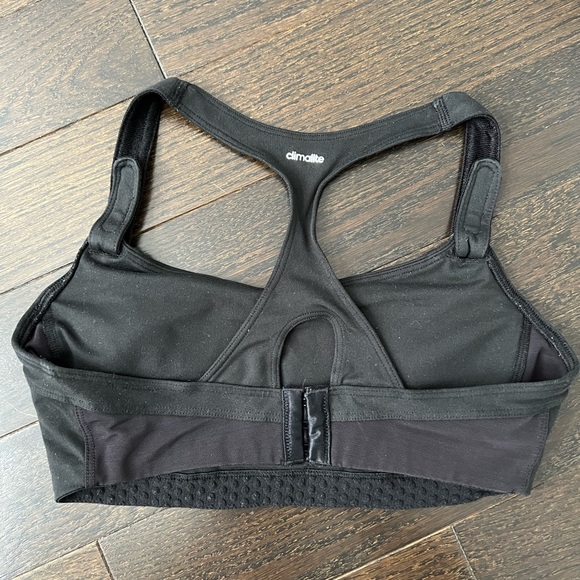 ADIDAS BLACK SPORTS BRA - Picture 2 of 2